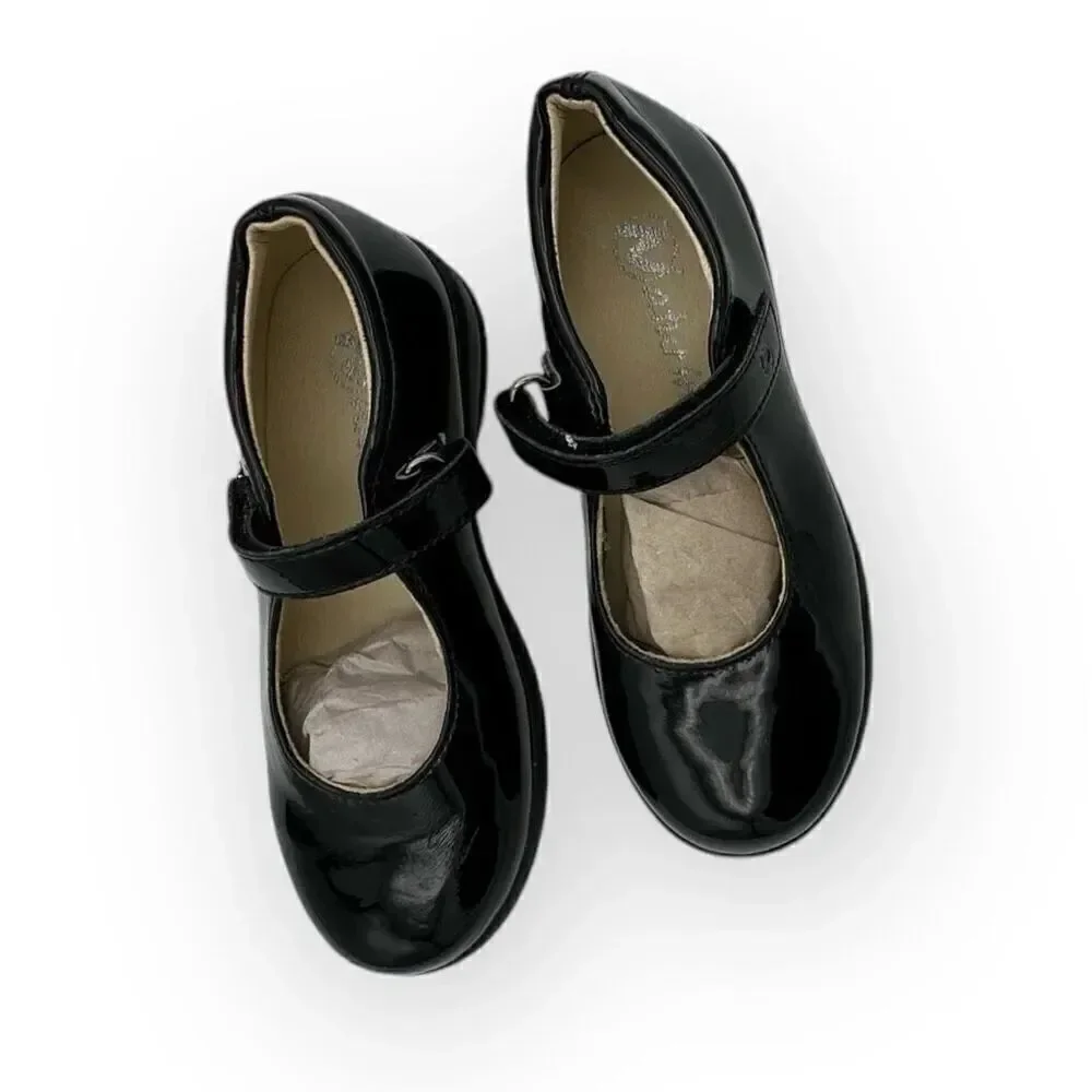 Naturino Girls Catania Mary Jane Flats Shoes Black Size 27